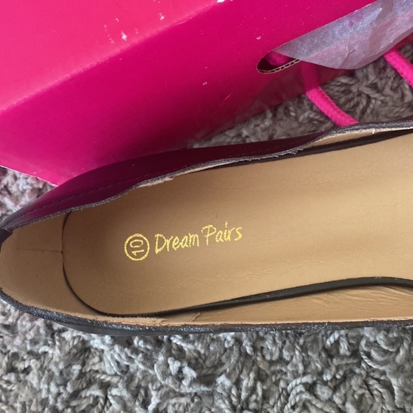 DREAM PAIRS SOLE_ELLE BLACK Low Heel Flat Shoes Soft Lining Slip On Size 10 - Picture 7 of 12